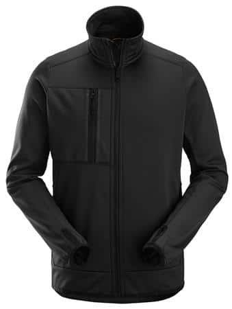 Jakke fleece sort str:s