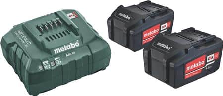 Batterisæt med lader 18v 2x4,0 + asc55