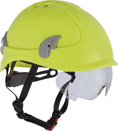 Hjelm alpinworker hi-viz gul 6-punkt