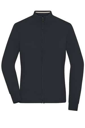 Ladies zip-cardigan black, xl