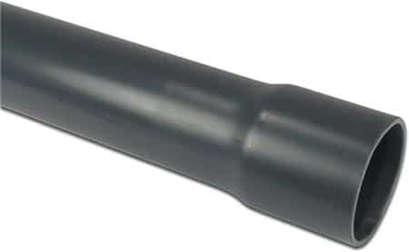 Pvc rør 32mm pn10 rør m/muffe lgd. 5mtr
