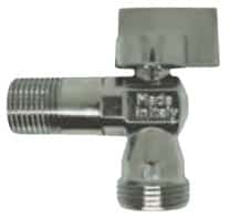 Mini vinkelvent. n/n 1/2-3/4" m/ kontraventil