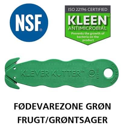 Klever nsf kniv fødevarezone grøn