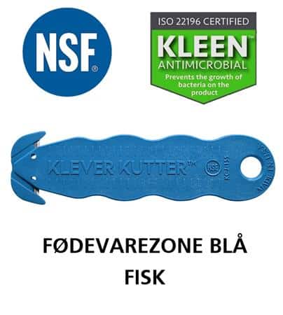 Klever nsf kniv fødevarezone blå