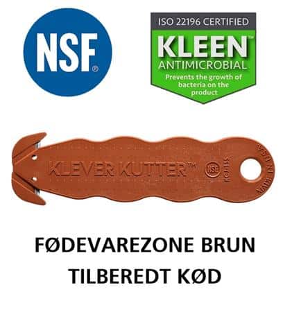 Klever nsf kniv fødevarezone brun