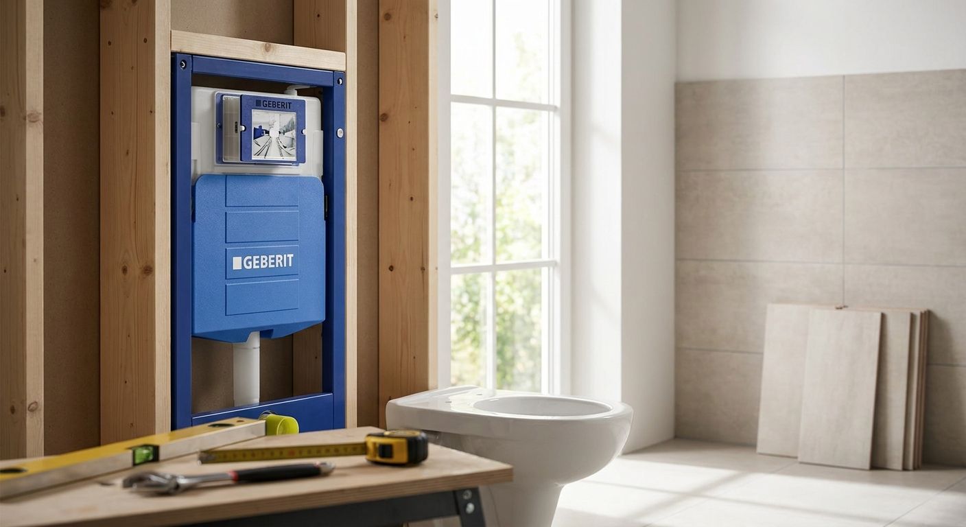 Sådan vælger du geberit indbygningscisterne til dit toilet