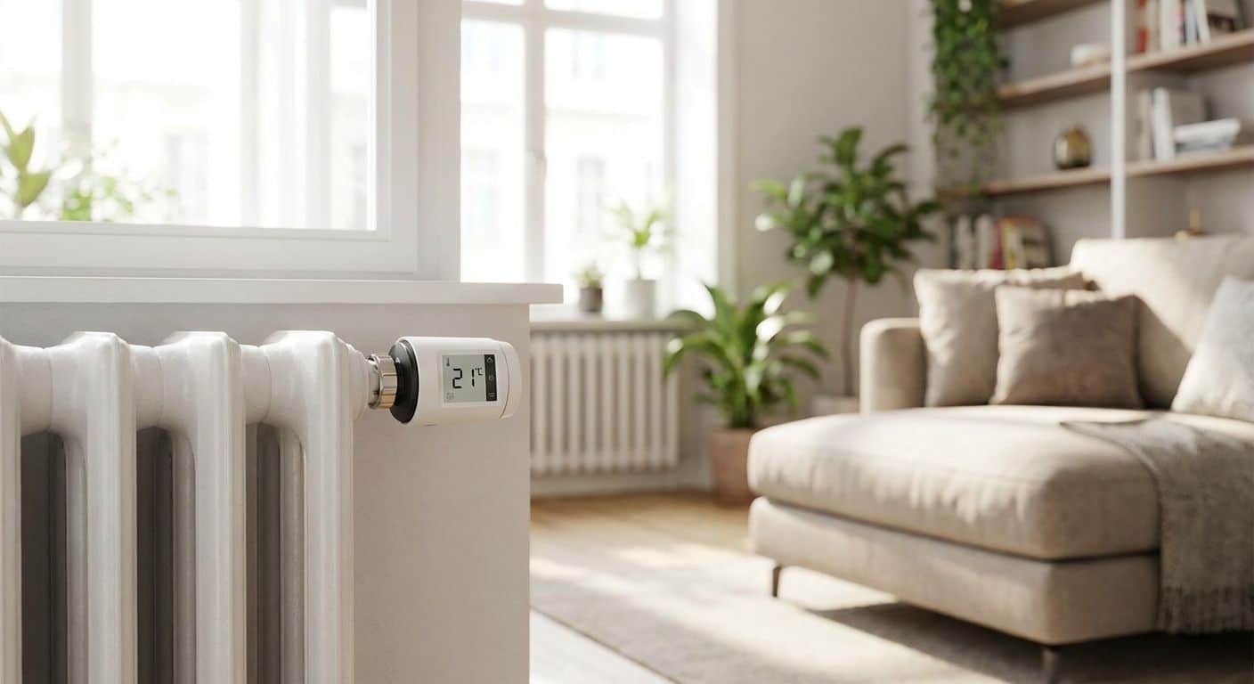 Termostater til radiatorer i lejlighed med fjernvarme