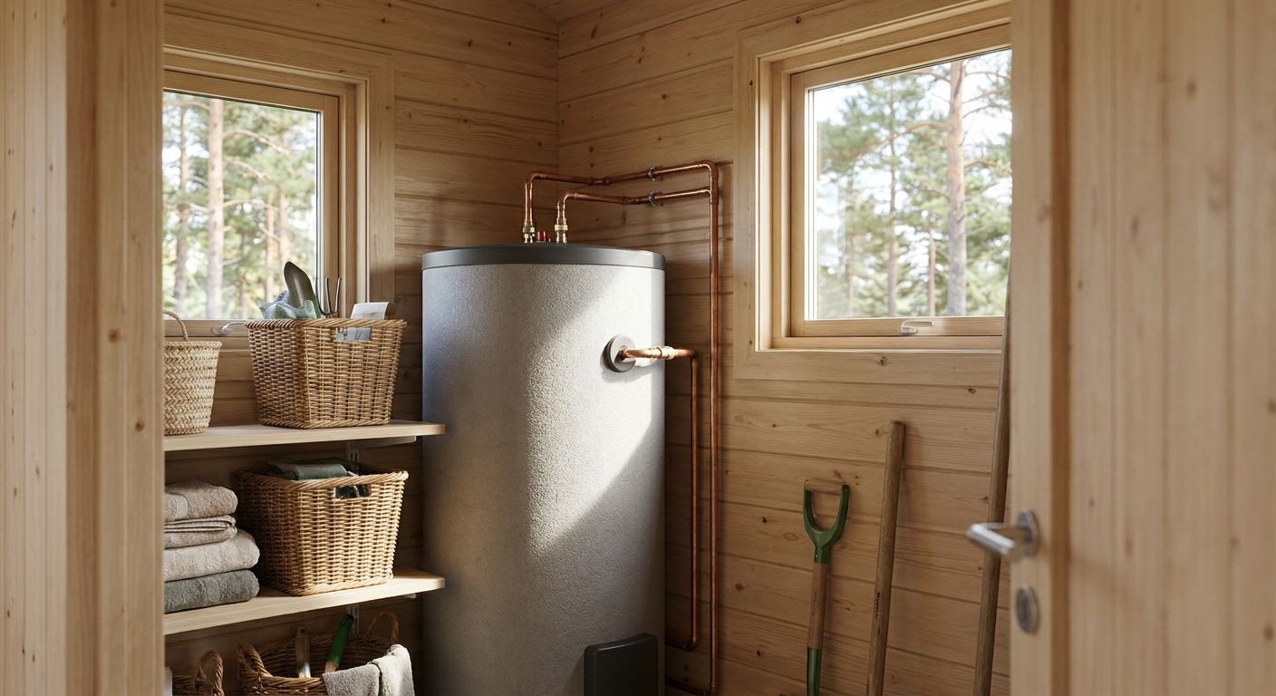 Varmtvandsbeholder til sommerhus og fritidshus