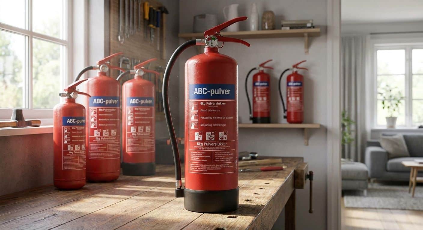Bedste pulverslukkere til hjemmet og værkstedet
