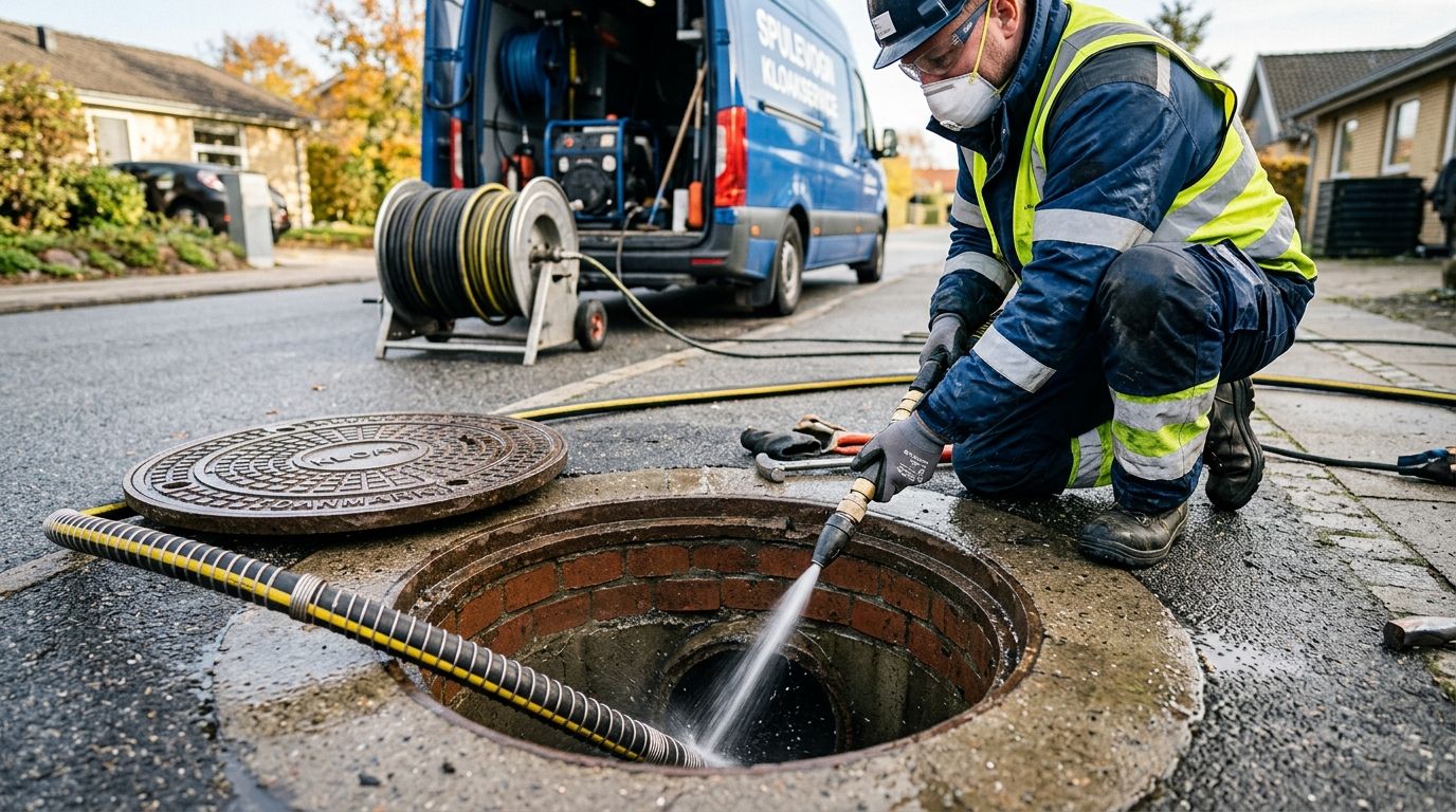 Højtryksspulere til rensning af kloakrør