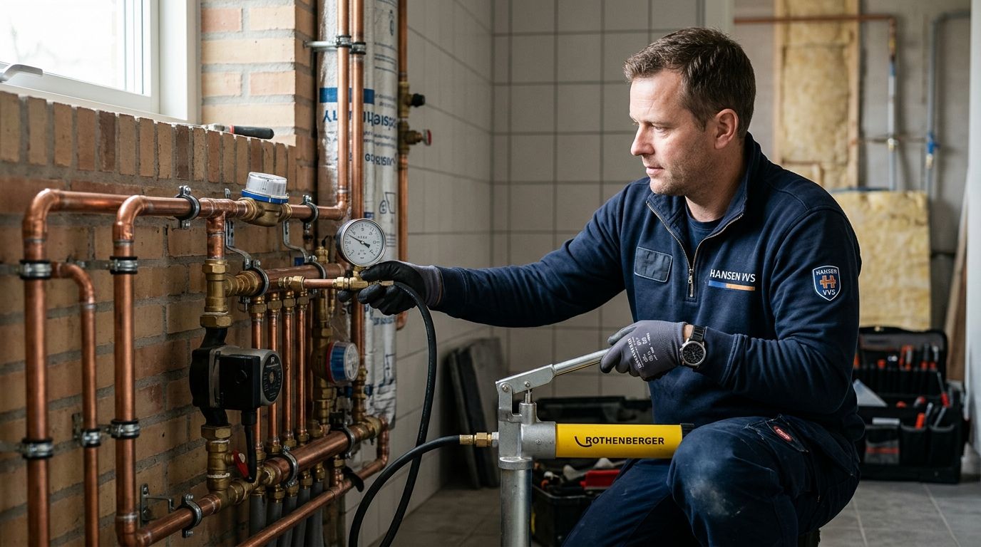 Sådan trykprøver du vandinstallationer korrekt
