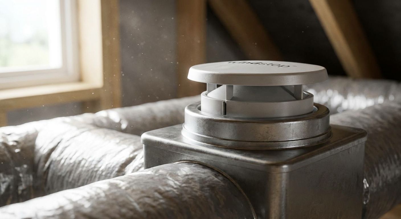 Windstop-ventiler til ventilationsanlæg i boligen