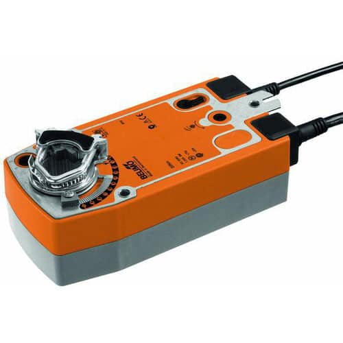 Drejeaktuator med sikkerhedsfunktion, 20 Nm, AC/DC 24 V, 2...10 V, 150 s, 2x SPDT, IP54